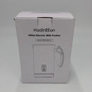 HadinEEon Milk Frother, Stainless Steel 16.9oz/3.4oz Electric Milk Steamer, Hot and Cold Foam Maker and Milk Warmer for Latte, Cappuccinos, Macchiato, Hot Chocolate Milk, 650W, 120V, White