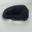 Hand Tied Lace Toupee Human Hair Extension Clip in Hairpieces Topper Top Hair Piece for Men with Hair Loss Natural Black (6â€œx6.3" 5