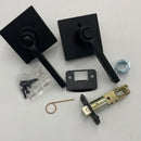 Schlage F40 LAT 622 COL 16-080 10-027 134 Front Entry Handleset Interior, Matte Black