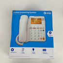AT&T CL4940 Corded Standard Phone with Answering System and Backlit Display, White