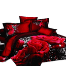 Photo Real Comforter Sets Red Rose Full + Queen