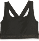 Under Armour Women's Crossback Mid Bra , Black (001)/Jet Gray , XX-Large