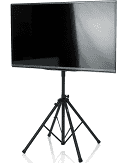 Gator Frameworks Deluxe Adjustable Quadpod LCD/LED TV Monitor Stand with Lift Piston; Fits Screens up to 65'' (GFW-AV-LCD-25)